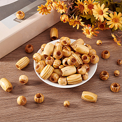 3 Styles Wood Beads&nbsp;WOOD-AN0001-02
