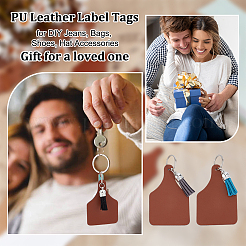 30Pcs PU Leather Label Tags&nbsp;DIY-OC0014-24