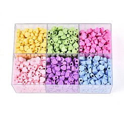 650-700G 6 Colors Opaque Acrylic Beads&nbsp;OACR-T029-81M
