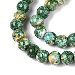Baking Paint Glass Beads Strands&nbsp;X-DGLA-N016-4mm-07