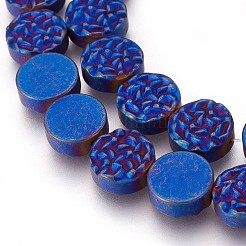 Electroplated Non-magnetic Synthetic Hematite Beads Strands&nbsp;G-P392-X03