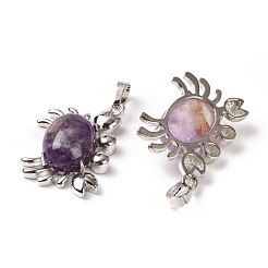 Natural Amethyst Pendants&nbsp;G-D469-01P-01