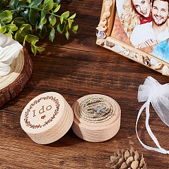 Column Wooden Finger Ring Storage Boxs&nbsp;CON-WH0086-063B