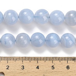 Natural Blue Lace Agate Beads Strands&nbsp;G-L634-B02-10mm