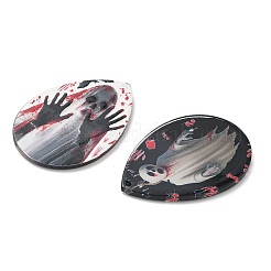 Halloween Printed Acrylic Pendants&nbsp;OACR-G053-01