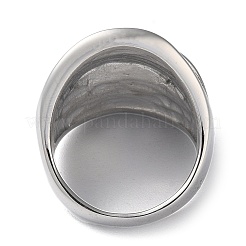 Non-Tarnish 304 Stainless Steel Wide Band Rings for Women&nbsp;RJEW-P095-03P