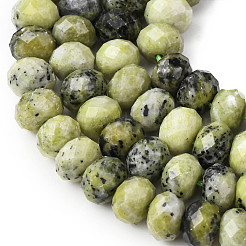 Natural Yellow Turquoise(Jasper) Beads Strands&nbsp;G-B179-A02-6x8mm