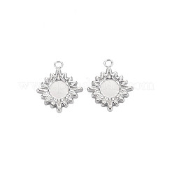 304 Stainless Steel Pendant Enamel Settings&nbsp;STAS-N097-169P