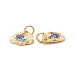 Rack Plating Brass Enamel Charms&nbsp;KK-I689-15G