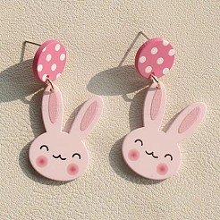 Acrylic Dangle Stud Earrings&nbsp;FS-WGFB232-01