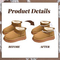 2Pcs Plastic Bead Snow Boot Decoration&nbsp;FIND-GF0009-08C