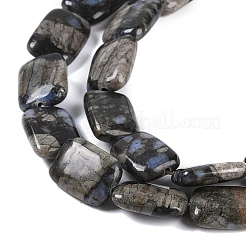 Natural Glaucophane Beads Strands&nbsp;G-C141-C01-03