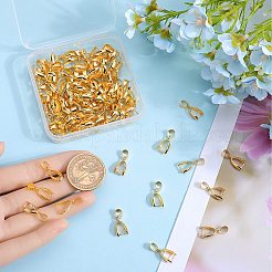 100Pcs Brass Ice Pick Pinch Bails&nbsp;FIND-SP0001-74A