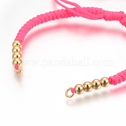 Nylon Cord Braided Bead Bracelets Making&nbsp;BJEW-F360-F11