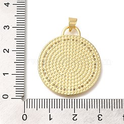 Rack Plating Brass with Cubic Zirconia Pendants&nbsp;KK-Z086-56G