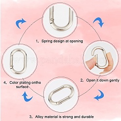 Zinc Alloy Spring Gate Rings&nbsp;FIND-SP0001-12B