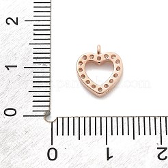 925 Sterling Silver Micro Pave Clear Cubic Zirconia Charms&nbsp;STER-A034-02A-RG