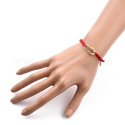 Adjustable Nylon Thread Braided Bead Bracelets&nbsp;BJEW-JB05448-02