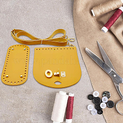1 Set Handmade PU Leather Crochet Shoulder Bag Accessories Kits&nbsp;PURS-CL0001-33A