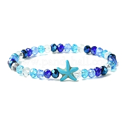 Electroplated Glass Beaded Stretch Bracelets&nbsp;BJEW-JB10900