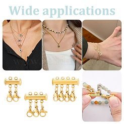 3Pcs 3 Styles 304 Stainless Steel Slide Lock Clasps&nbsp;FIND-UN00012