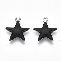 201 Stainless Steel Enamel Charms&nbsp;STAS-N088-14