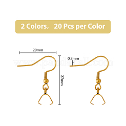 40Pcs 2 Colors 304 Stainless Steel Hooks&nbsp;STAS-DC0013-60