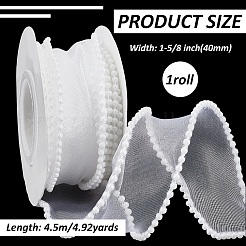 Polyester Ribbons&nbsp;SRIB-WH0011-352A