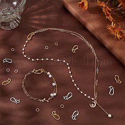 100 Sets 2 Colors Tibetan Style Hook and Eye Clasps&nbsp;FIND-PH0025-84