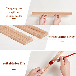 12Pcs Wood Craft Sticks&nbsp;WOOD-GA0002-03A