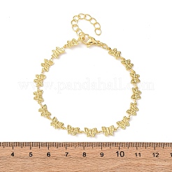Brass Link Chain Bracelets for Women&nbsp;BJEW-C140-07G