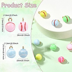 8Pcs 8 Styles Electroplate Alloy Charms&nbsp;FIND-CJ0005-49