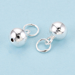 925 Sterling Silver Round Ball Charms&nbsp;STER-T008-25S-01