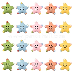 20Pcs Opaque Resin Decoden Cabochons&nbsp;RESI-YW0005-74