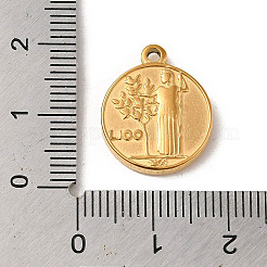 304 Stainless Steel Pendants&nbsp;STAS-L022-310G