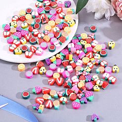 280Pcs 14 Style Handmade Polymer Clay Beads&nbsp;CLAY-SZ0001-56