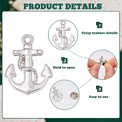 6Pcs Alloy Lapel Pin Backs&nbsp;JEWB-DC0001-23P