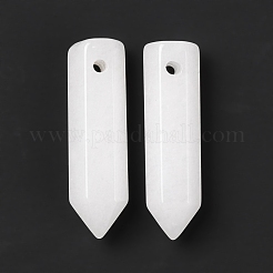 Natural White Jade Pointed Pendants&nbsp;G-D460-01V