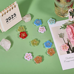 14Pcs 7 Colors Flower Handmade Wool Felt Ornament Accessories&nbsp;FIND-CA0010-13