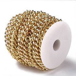 Golden Brass Enamel Curb Chain&nbsp;CHC-H103-07J-G