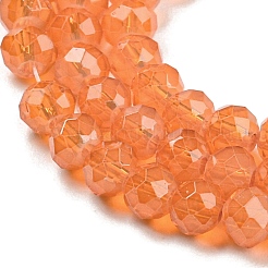 Baking Paint Transparent Glass Beads Strands&nbsp;DGLA-A034-J3mm-B03