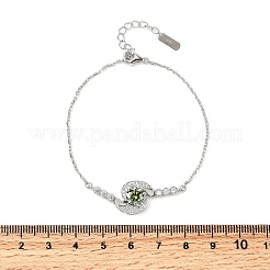 925 Sterling Silver Link Bracelets&nbsp;BJEW-D346-02A-P