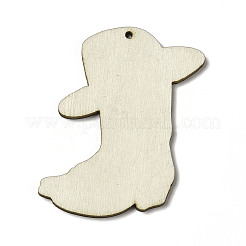 American Flag Theme Single Face Printed Aspen Wood Big Pendants&nbsp;WOOD-G014-08
