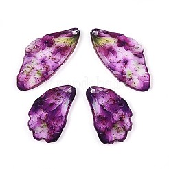 Transparent Epoxy Resin Pendants&nbsp;RESI-T057-30E
