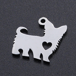 Non-Tarnish 201 Stainless Steel Silhouette Charms&nbsp;STAS-N090-JN853-1