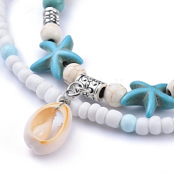Cowrie Shell Anklets&nbsp;AJEW-AN00244