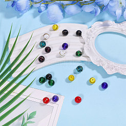 24Pcs 8 Colors Transparent Glass Beads&nbsp;GLAA-CA0001-63