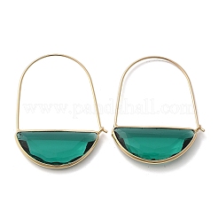 Brass Hoop Earrings&nbsp;EJEW-T007-04G-01-NF