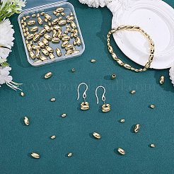 120Pcs 2 Styles Rack Plating Brass Beads&nbsp;KK-PH0015-30