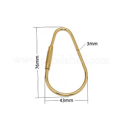 Brass Screw Carabiner Lock Charms&nbsp;LS-KK-ZX025-66C